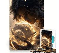 Rompecabezas de 1000 Piezas Mujer mística sosteniendo una Esfera Brillante para Adolescentes Juguete de Pensamiento Inteligente, fácil de Usar, de Corte preciso, Regalo increíble (38x52cm)