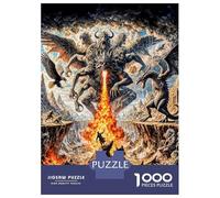Rompecabezas De 1000 Piezas Multi-Headed Dragon Battle Rompecabezas para Adultos Juego De Ingenio Análisis Y Lógica Cumpleaños 52x38cm/1000pcs
