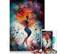 Rompecabezas de 1000 Piezas Música, Alma y Armonía para Adolescentes Mejora la Memoria Un pasatiempo Tranquilo Bordes precisos Regalo de cumpleaños (50x75cm)
