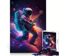 Rompecabezas de 1000 Piezas Músico Espacial para Adolescentes, para Mejorar la Memoria, Relajarse y divertirse Diseño artístico con Corte nítido (50x75cm)