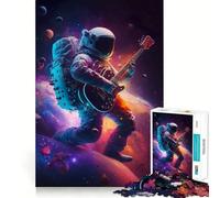 Rompecabezas de 1000 Piezas Músico Espacial para Adultos y Adolescentes Juguete de lógica sólida, Divertido y silencioso Corte de precisión Selección de Deseos de Papá Noel (38x52cm)