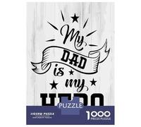 Rompecabezas De 1000 Piezas My Dad Is My Hero Rompecabezas para Adultos Juguetes Antiestrés Decoración Perfecta Cumpleaños Y Navidad 52x38cm/1000pcs
