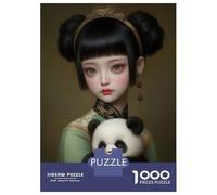 Rompecabezas De 1000 Piezas My Little Panda Rompecabezas para Adultos Juego De Ingenio Análisis Y Lógica Interacción Entre Padres E Hijos 52x38cm/1000pcs