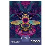 Rompecabezas De 1000 Piezas Mystic Neon Bee Rompecabezas para Adultos Juego Familiar Mejora La Memoria Oferta como Regalo para Toda La Familia 52x38cm/1000pcs