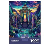 Rompecabezas De 1000 Piezas Mystical Asian Temple Rompecabezas para Adultos Juego De Ingenio Ensamblaje De Patrones Difícil Y Desafiante 38x26cm/1000pcs