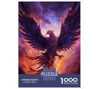 Rompecabezas De 1000 Piezas Mystical Phoenix Bird Rompecabezas para Adultos Juego De Ingenio Decoración Perfecta Cumpleaños Y Navidad 52x38cm/1000pcs