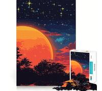 Rompecabezas de 1000 Piezas Naturaleza al Atardecer para Adultos Juguete de lógica Pura Momento de Paz Corte preciso Regalo sincero 38x52cm