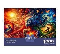 Rompecabezas De 1000 Piezas Nature's Harmony A Whimsical Artwork Rompecabezas para Adultos Juego De Ingenio Análisis Y Lógica Cumpleaños 70x50cm/1000pcs