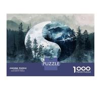 Rompecabezas De 1000 Piezas Nature's Harmony Yin Yang Symbol Rompecabezas para Adultos Juego Práctico Una Obra De Arte Cumpleaños Y Navidad 52x38cm/1000pcs