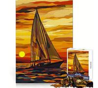 Rompecabezas de 1000 Piezas Navegando al Atardecer para Adolescentes Juguete Interactivo para Crear y Jugar Diseño Coleccionable con Corte preciso (50x75cm)