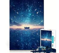 Rompecabezas de 1000 Piezas Navegando bajo Las Estrellas para Adultos Fortalece la Memoria Divertido y Casual Bordes limpios Regalo clásico (38x52cm)