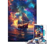 Rompecabezas de 1000 Piezas Navegando Entre Las Estrellas para un Juego Educativo Juguetes adictivos para Cultivar la Paciencia Excelentes Regalos y Juguetes para cumpleaños (tamaño 38x52cm)