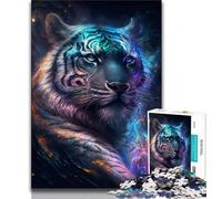 Rompecabezas de 1000 Piezas Nebula Tiger Ideal para Adolescentes Amigos y Familiares a Partir de 14 años (50x75cm)