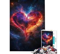 Rompecabezas de 1000 Piezas Nebulosa Corazón Cósmico Un Reto para completar Decoración Juego de ingenio para Mayores de 14 años 50x75cm