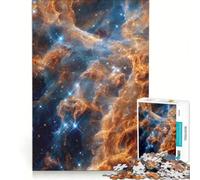 Rompecabezas de 1000 Piezas: Nebulosa Cósmica con Estrellas, Juego Práctico, Difícil, Cumpleaños y Navidad 38x52cm