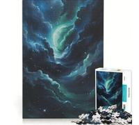 Rompecabezas de 1000 Piezas Nebulosa Cósmica - Energía Capricornio, Juguete Educativo, Carrera de Velocidad Manual, con Piezas de Formas aleatorias Que encajan Perfectamente 38x52cm