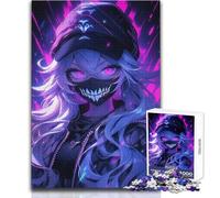 Rompecabezas de 1000 Piezas Neon Goth para adolescentesJuego Interactivo de Pensamiento lógicoRegalo Ideal para Ocasiones especialesTamaño 50x75cm