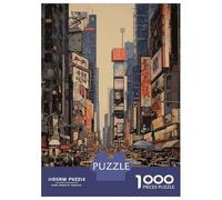 Rompecabezas De 1000 Piezas New York Japanese Style Rompecabezas para Adolescentes Juego De Ingenio Regalos para Mujeres Cumpleaños Y Navidad 52x38cm/1000pcs