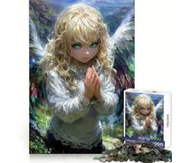 Rompecabezas de 1000 Piezas Niña angelical con alas en la Naturaleza para Adolescentes Ideal para Relajarse y Pensar con claridad Encaje Firme (50x75cm)