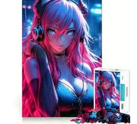 Rompecabezas de 1000 Piezas Niña Demonio Dulce para Adultos Juguete de lógica Pura Momento de Paz Corte preciso Regalo sincero 38x26cm
