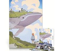 Rompecabezas de 1000 Piezas Niña en la Isla de Las Ballenas para Adultos Ideal para Mejorar la Memoria, para una recreación Tranquila y un Regalo Memorable (38x26cm)