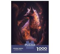 Rompecabezas De 1000 Piezas - Nine Tailed Fox in Space Rompecabezas para Adultos Juegos Familiares Carrera De Velocidad Manual Oferta como Regalos para Toda La Familia 70x50cm/1000pcs
