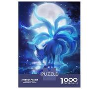 Rompecabezas De 1000 Piezas Nine-Tailed Fox Under Moonlight Rompecabezas para Adultos Juego De Ingenio Ensamblaje De Patrones Difícil Y Desafiante 70x50cm/1000pcs