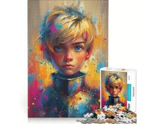 Rompecabezas de 1000 Piezas: Niño Rubio Adolescente, Juegos educativos, Entrena tu Cerebro y Tus Manos, colección de Artistas, Bellas Artes 38x26cm
