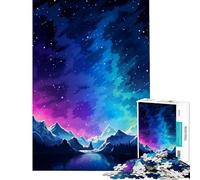 Rompecabezas de 1000 Piezas Noche de Alaska Arte Pixelado Juguetes adictivos para Cultivar la Paciencia Juego práctico para Toda la Familia Regalos Divertidos Tamaño 38x52cm