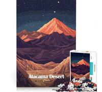 Rompecabezas de 1000 Piezas Noche en el Desierto de Atacama, Juguete Educativo, desafiante de completar, cumpleaños y Navidad, 38x26cm