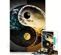 Rompecabezas de 1000 Piezas Noche y Mañana para Adultos y Adolescentes Desarrolla la Capacidad Cerebral Diseño Elegante y fácil de Usar Regalo Ideal (38x26cm)