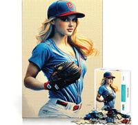 Rompecabezas de 1000 Piezas Nos Encanta el béisbol Entrenamiento Cerebral Piezas encajables y sin Huecos Actividad para Fortalecer los Lazos Familiares (38x52cm)