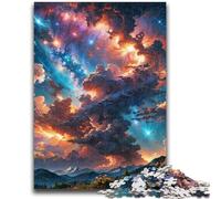 Rompecabezas de 1000 Piezas Nubes y tormentas de Colores para Adolescentes Un Juego desafiante Ideal para Regalar a Toda la Familia (38x26cm)