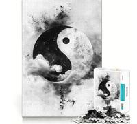 Rompecabezas de 1000 Piezas Nubes Yin Yang para Adolescentes Juguete para desarrollar la lógica y la diversión Bordes Suaves Regalo Creativo 38x52cm