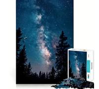 Rompecabezas de 1000 Piezas Núcleo de la Vía Láctea para Adolescentes Juego Inteligente para Relajarse y armar Patrones Lista de Deseos de Papá Noel 38x52cm