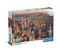 Clementoni - Puzzle Adulto 1000 Piezas Collection New York City Compact Box, 39944