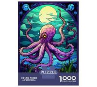 Rompecabezas De 1000 Piezas Octopus Magic The Sea Rompecabezas para Adultos Juego Familiar Decoración Perfecta Cumpleaños Y Navidad 52x38cm/1000pcs