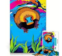 Rompecabezas de 1000 Piezas Odisea Submarina del Ornitorrinco para Adolescentes Juguete de lógica Resistente Escape Tranquilo Bordes Transparentes Regalo de cumpleaños (50x75cm)