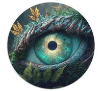 Rompecabezas de 1000 Piezas Ojo de Criatura del Bosque para Adultos. Regalo Ideal para Adolescentes, Parejas y Amigos para cumpleaños y Navidad (tamaño 67,5 x 67,5 cm).