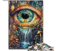 Rompecabezas de 1000 Piezas Ojo de la Montaña, Rompecabezas de Madera para Adultos, 50x75cm, para Adolescentes y familias, decoración DIY desafío Mental