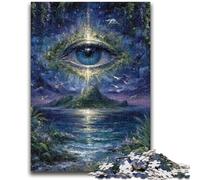 Rompecabezas de 1000 Piezas Ojo Misterioso para Adultos y Adolescentes Un Juego desafiante para Disfrutar en Familia con Piezas aleatorias Que encajan Perfectamente (50x75cm)