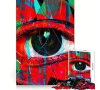 Rompecabezas de 1000 Piezas Ojos Inútiles para Adultos Estimula la Memoria cognitiva Fácil relajación Bordes definidos (50x75cm)
