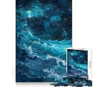 Rompecabezas de 1000 Piezas Olas del Océano Celestial para Adolescentes Recuerda el Poder de la Serenidad Escapada Tranquila Bordes precisos Regalo de cumpleaños (50x75cm)