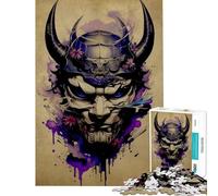 Rompecabezas de 1000 Piezas Oni Samurai No Ideal para cumpleaños y Navidad Decoración Juguetes DIY Apto para Mayores de 14 años (38x26cm)