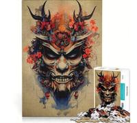 Rompecabezas de 1000 Piezas Oni Samurai No Juego de ingenio Entrena tu Cerebro y Tus Manos Ideal para Decorar tu Escritorio 38x26cm
