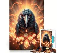 Rompecabezas de 1000 Piezas Opal Raven Stonimal para Adultos, Juguete Que desafía la Mente, para una escapada Tranquila, colección Art Collection (38x52cm)