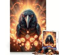 Rompecabezas de 1000 Piezas Opal Raven Stonimal para Adultos, Juguete Que desafía la Mente, para una escapada Tranquila, colección Art Collection (38x52cm)