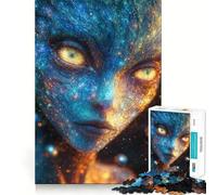 Rompecabezas de 1000 Piezas Oráculo Celestial︰ El Testigo Cósmico Diseño de Bordes Finos Actividad Mental Inteligente Juego Relajante Regalo Divertido de Navidad (38x26cm)