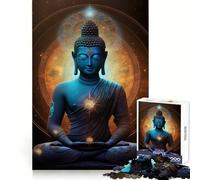 Rompecabezas de 1000 Piezas Orbe Cósmico Galáctico de Buda para Adolescentes Pensamiento estratégico,fácil relajación,Ajuste preciso,Regalo Festivo (38x52cm)