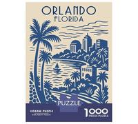 Rompecabezas De 1000 Piezas - Orlando Florida Travel Rompecabezas para Adultos Juegos Familiares Carrera De Velocidad Manual Oferta como Regalos para Toda La Familia 52x38cm/1000pcs